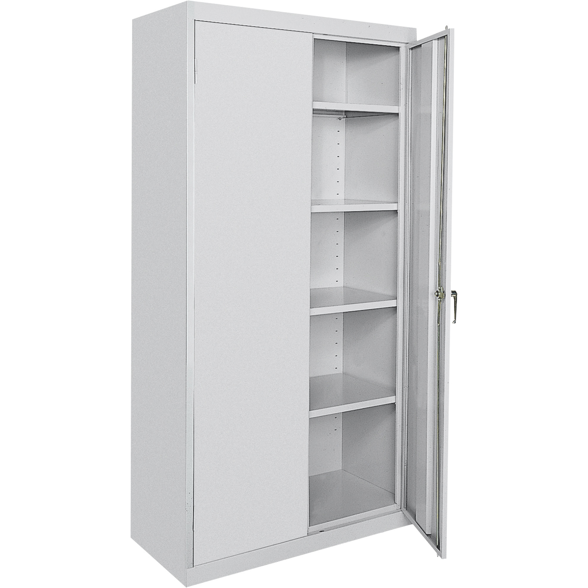Sandusky Lee Commercial Grade All Welded Steel Cabinet, 36in.W x 24in.D x 72in.H, Light Gray, Model# CA41362472-05